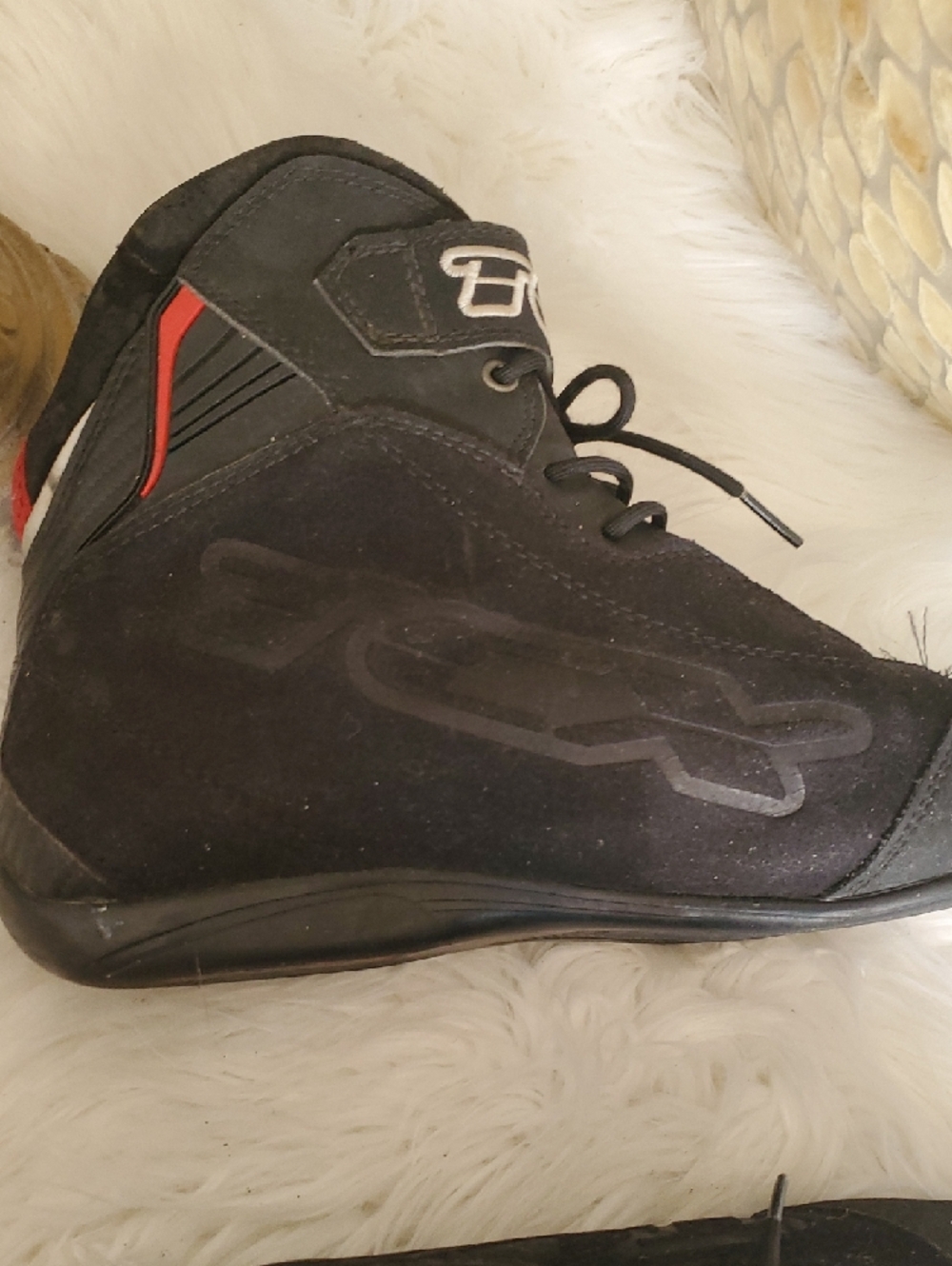 TCx Black High-Top Motocycle  Sneakers Boots Size 11 - Picture 12 of 17
